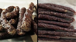 How To Make Droewors (Dried Jerky Sausage Sticks) - Traditional South African Boerewors Recipe