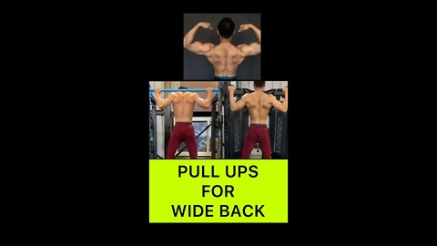 TWO TYPES OF PULL UPS For a Wide Back | Back Workout #shorts