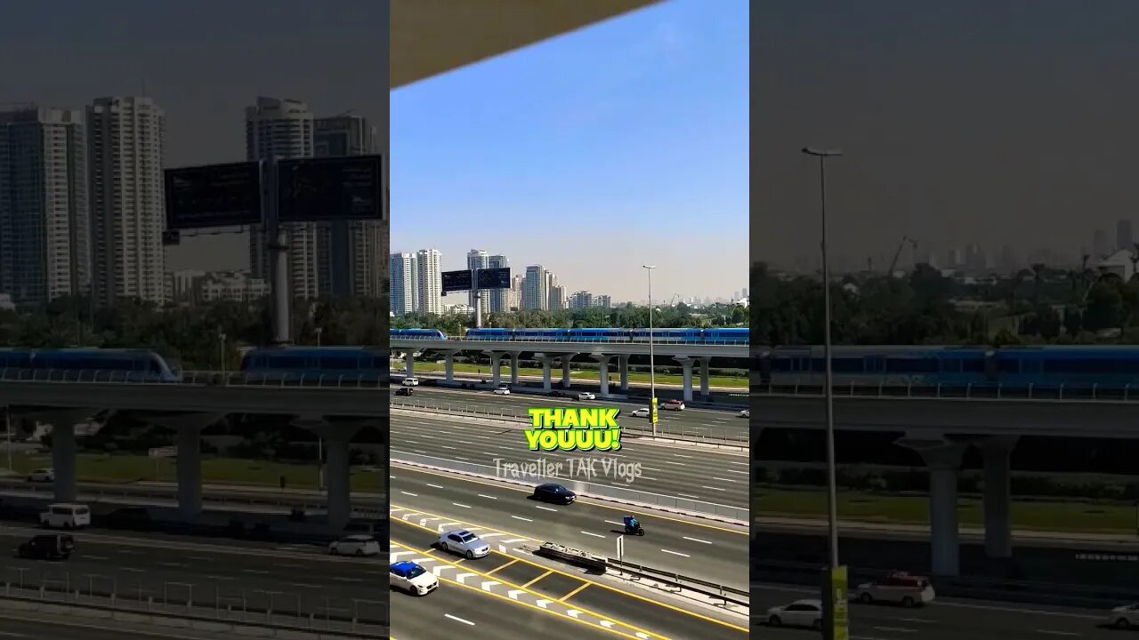 Metro Crossing #dubaimetro #metrotrain #reelsvideo #viralreels #trending #amazingdubai #shorts