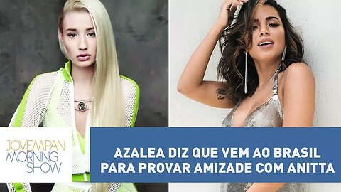 Após fãs polemizarem, Azalea diz que vem ao Brasil para provar amizade com Anitta | Morning Show