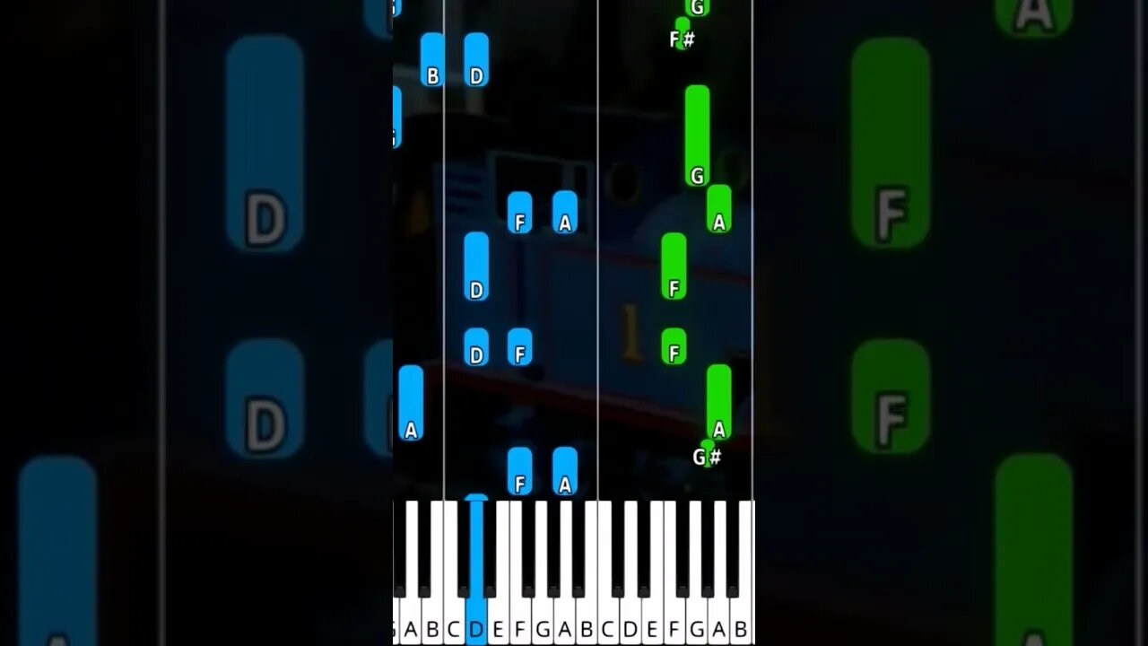 Thomas the Tank Engine theme piano tutorial