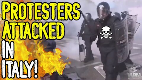 BREAKING: Protesters ATTACKED In Italy! - Port Of Trieste STILL CLOSED As Workers REFUSE JAB!