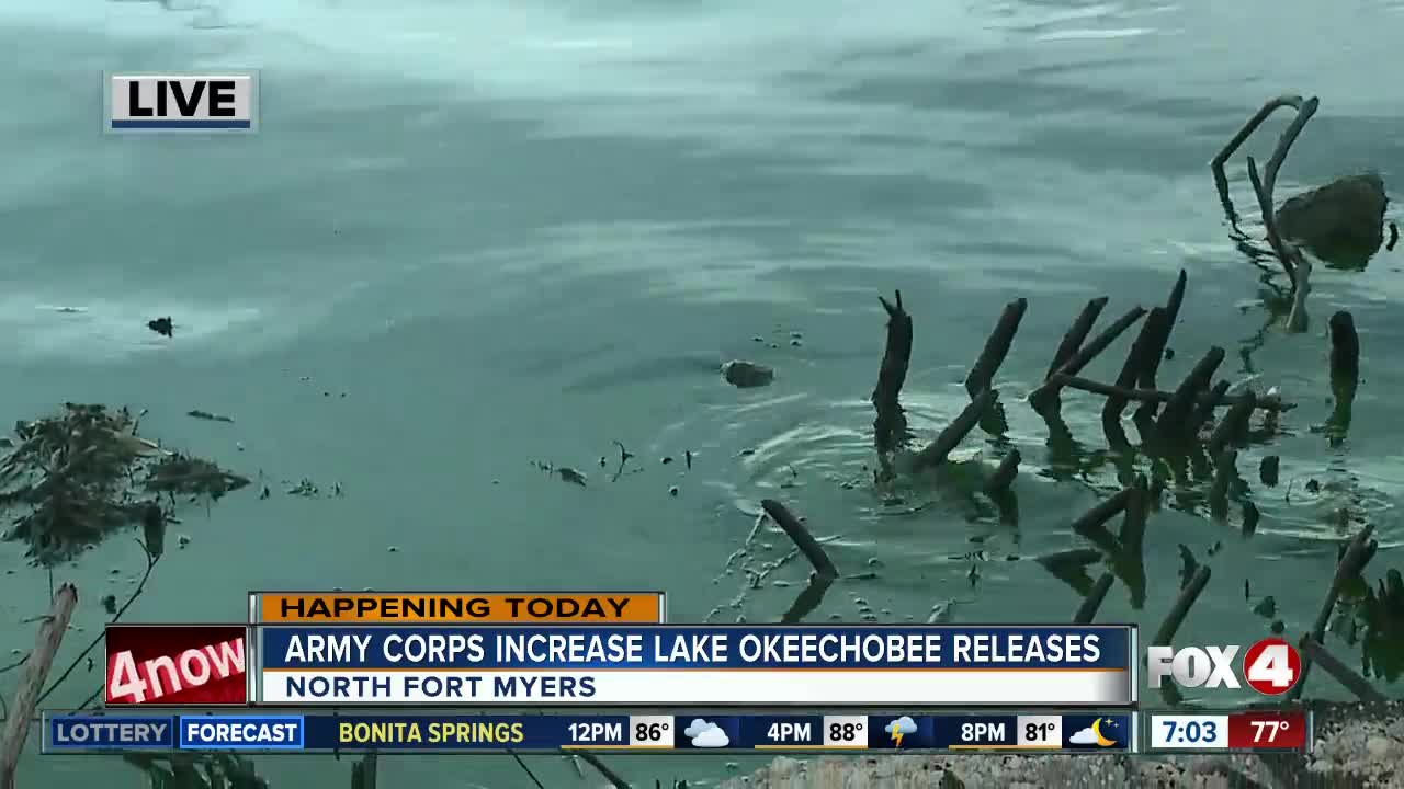 Millions of gallons of Lake O water will release into Caloosahatchee River