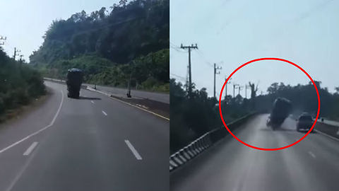 Overloaded Truck Fail Is What Happens When The Jenga Tower Gets Too Tall