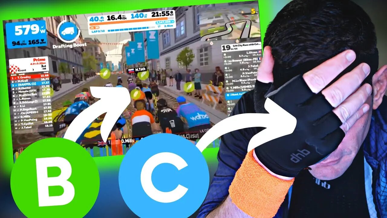 ZWIFT RACE: Your Choice... B CAT or C CAT?