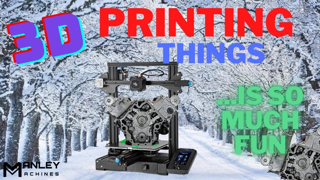 Snowy Day?!?! Time to 3d Print some awesome stuff ! #Ender3 #maker #Jeep #Ryobi