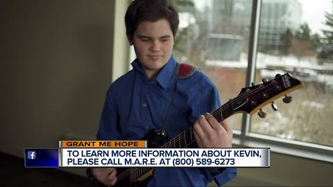 Grant Me Hope: Kevin likes music, camping, dogs, and drawing
