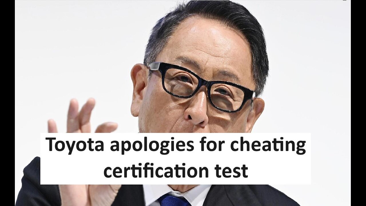 Toyota apologizes for cheating on certification test