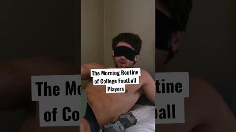 The Morning Routine of College Football Players #comedy #shorts #football