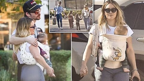 Hilary Duff Shops with Baby Townes & Family in California