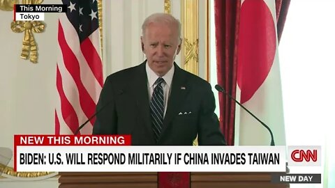 Biden on Taiwan US willing to respond 'militarily' in event of Chinese attack CNNPolitics