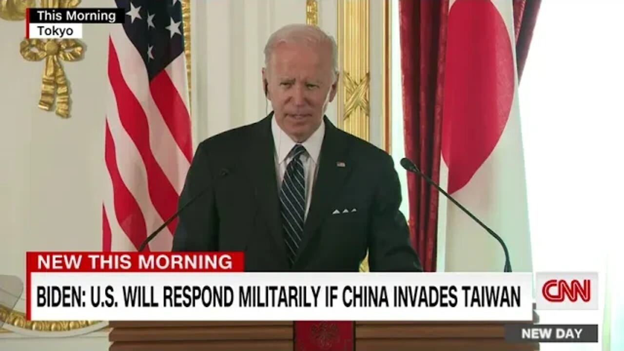 Biden on Taiwan US willing to respond 'militarily' in event of Chinese attack CNNPolitics