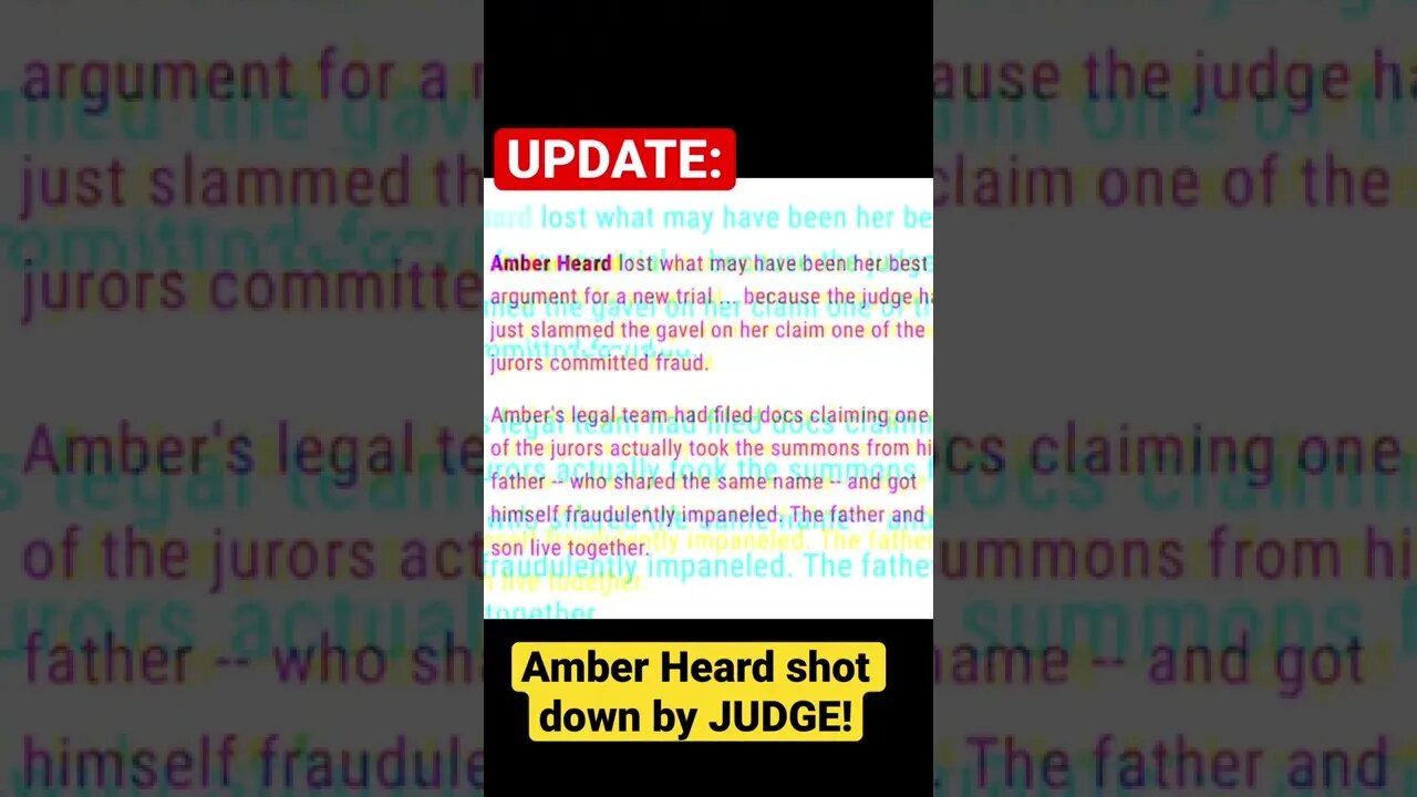 UPDATE: #amberheard SHOT DOWN by Judge | last chance #shorts