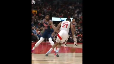 Young took Embiid's ankles