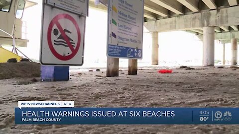 Poor water quality prompt advisories at 6 beaches in Palm Beach County