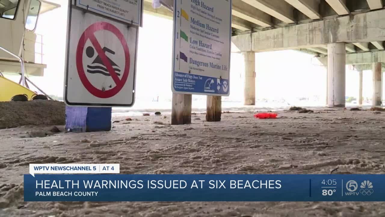 Poor water quality prompt advisories at 6 beaches in Palm Beach County