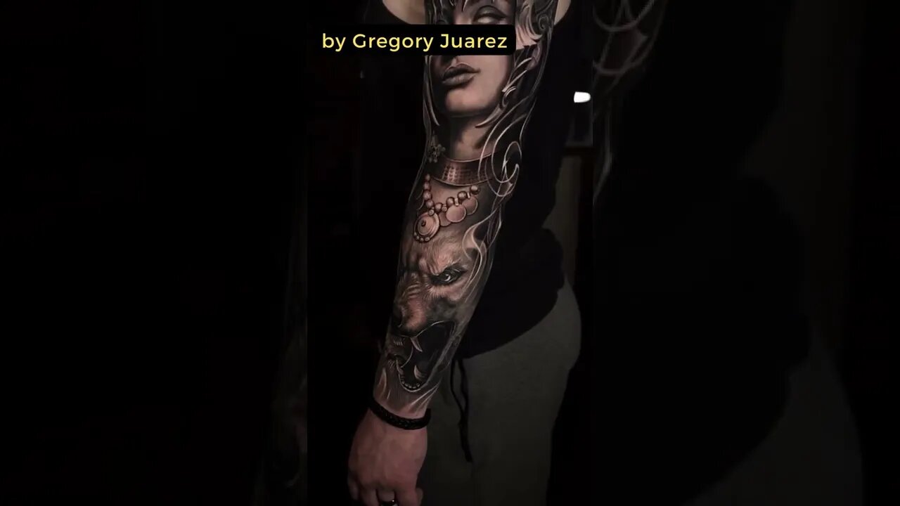 Stunning work by Gregory Juarez #shorts #tattoos #inked #youtubeshorts