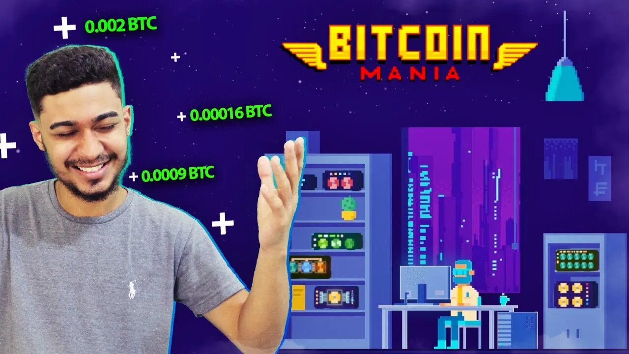 BITCOIN MANIA - JOGUE E MINERE CRYPTO EM NUVEM DE GRAÇA