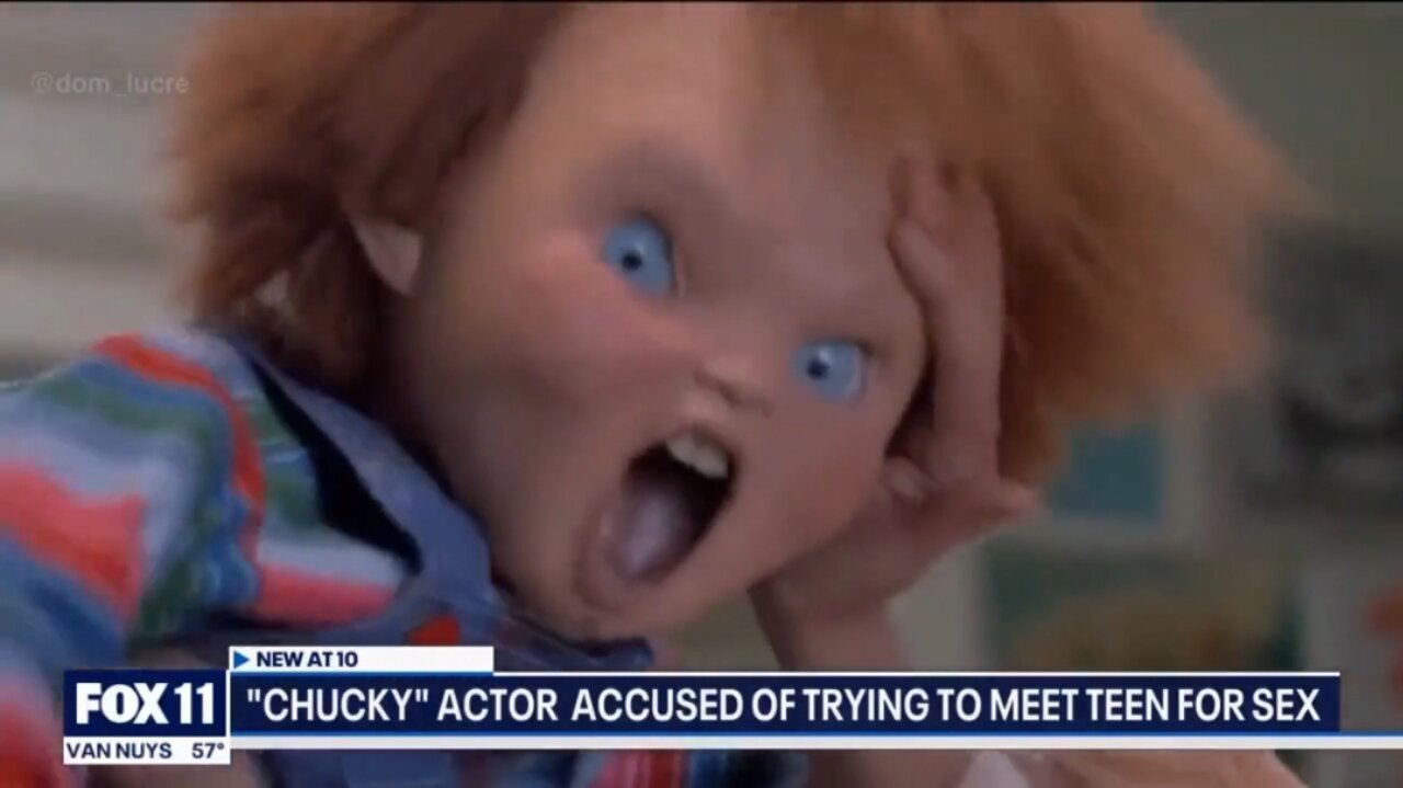 CHUCKY ACTOR CAUGHT IN A CHILD PREDATOR STRING