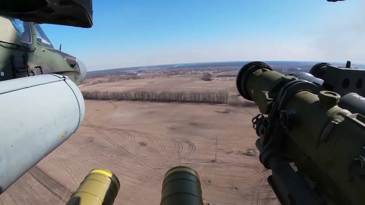 Russian Ka-52 Crew Destroy A Ukrainian Armament Depot - Special Military Operation