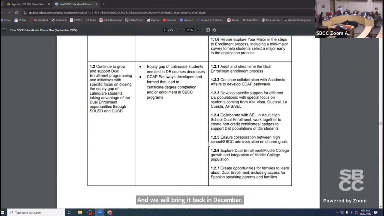 Conservative Latina Board Member asks SBCC to define AntiRacism before ingraining it in ED Policy.