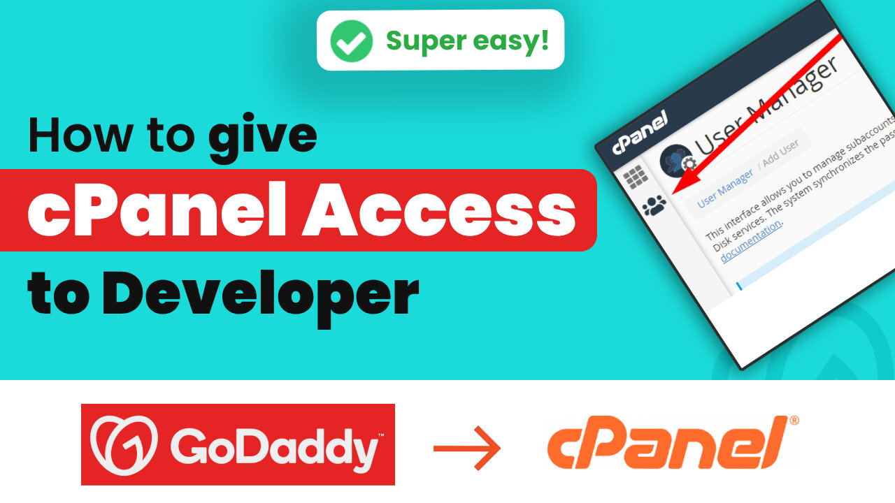 How to give cPanel access to developer GoDaddy