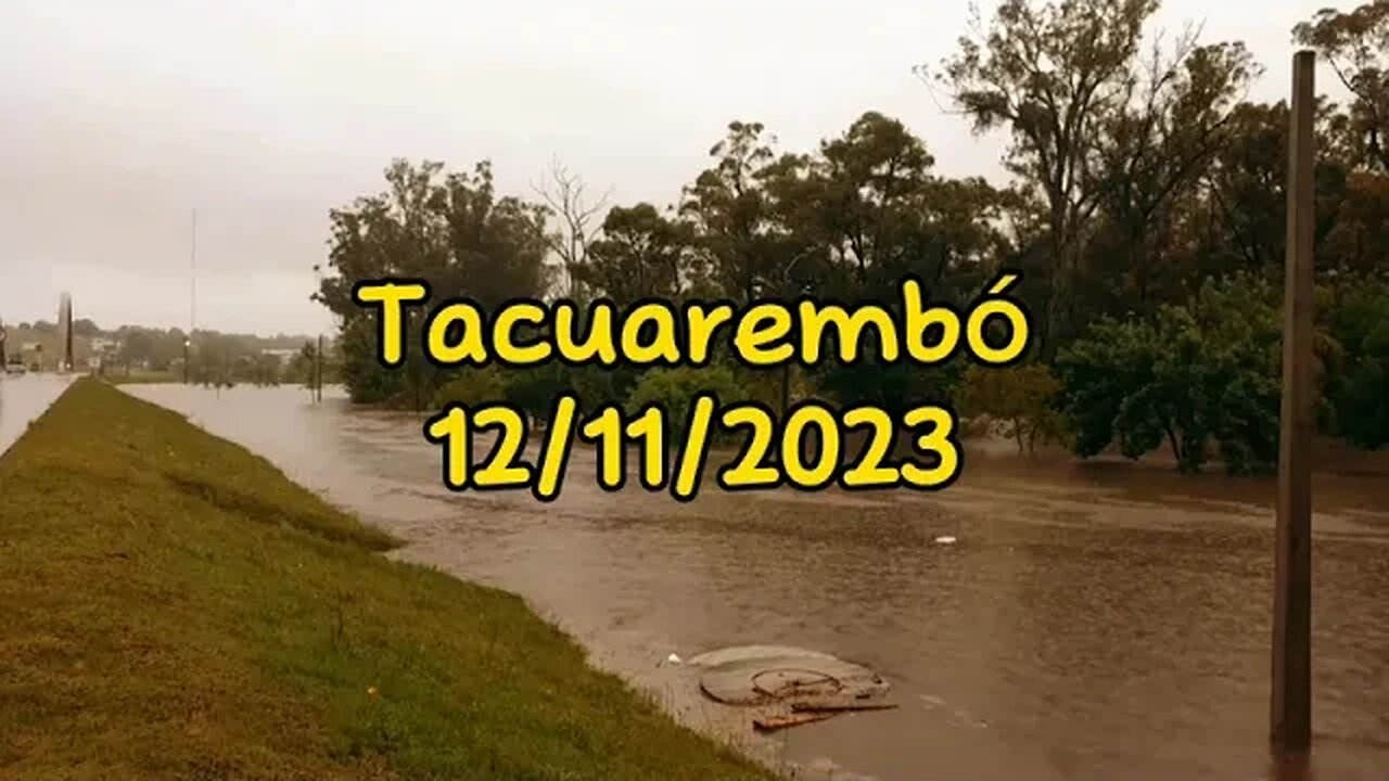 Mucha lluvia en Tacuarembó (12/11/2023)