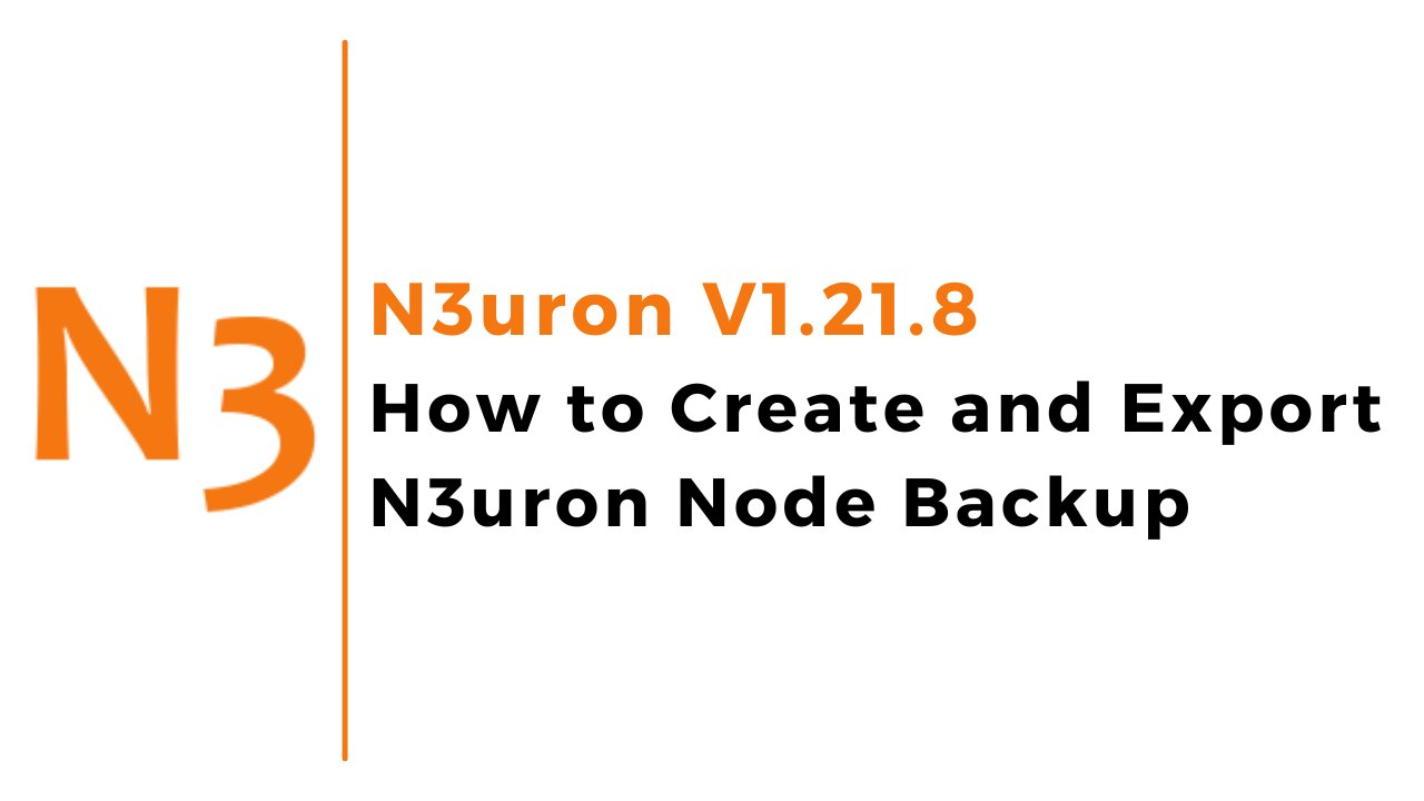 How to Create and Export N3uron Node Backup | N3uron | SCADA | IoT | IIoT |