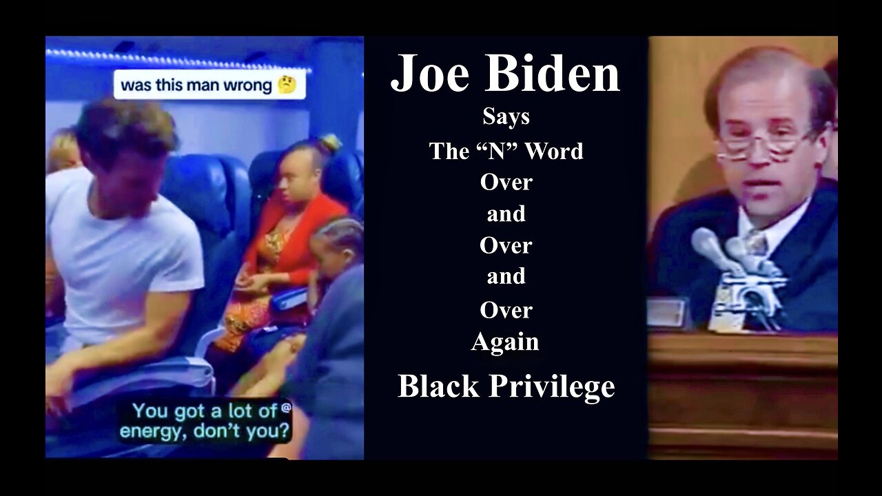 Biden Black Privilege White Male Extinction Enabled By Self Loathing Guilt Ridden Woke White Women