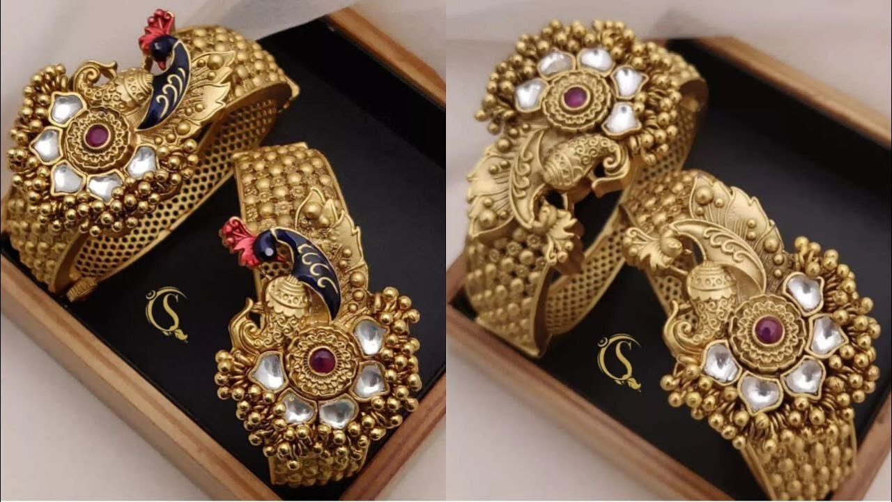 Simple and Stylish Brass high gold bangles designs!! Order o