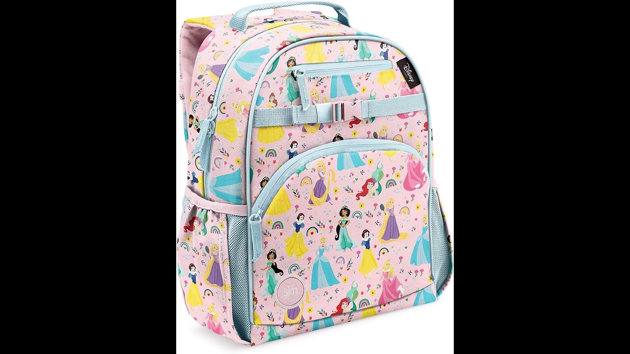 Disney Toddler Backpack for School Girls and Boys | Kindergarten Elementary Kids Backpack | Fletcher Collection | Kids - Medium (15" tall) | Princess Rainbows. Kids Backpack: Princess Rainbows school backpack great for ages 4 and up. Spacious: Measu