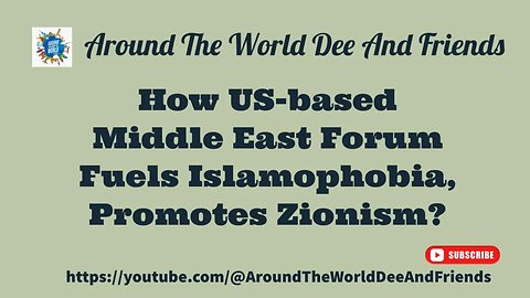 How US based Forum Fuels Islamophobia Promotes Zionism (clip)