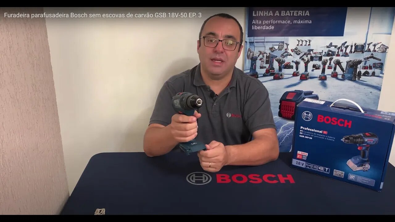 Furadeira parafusadeira Bosch sem escovas de carvão GSB 18V-50 EP. 3