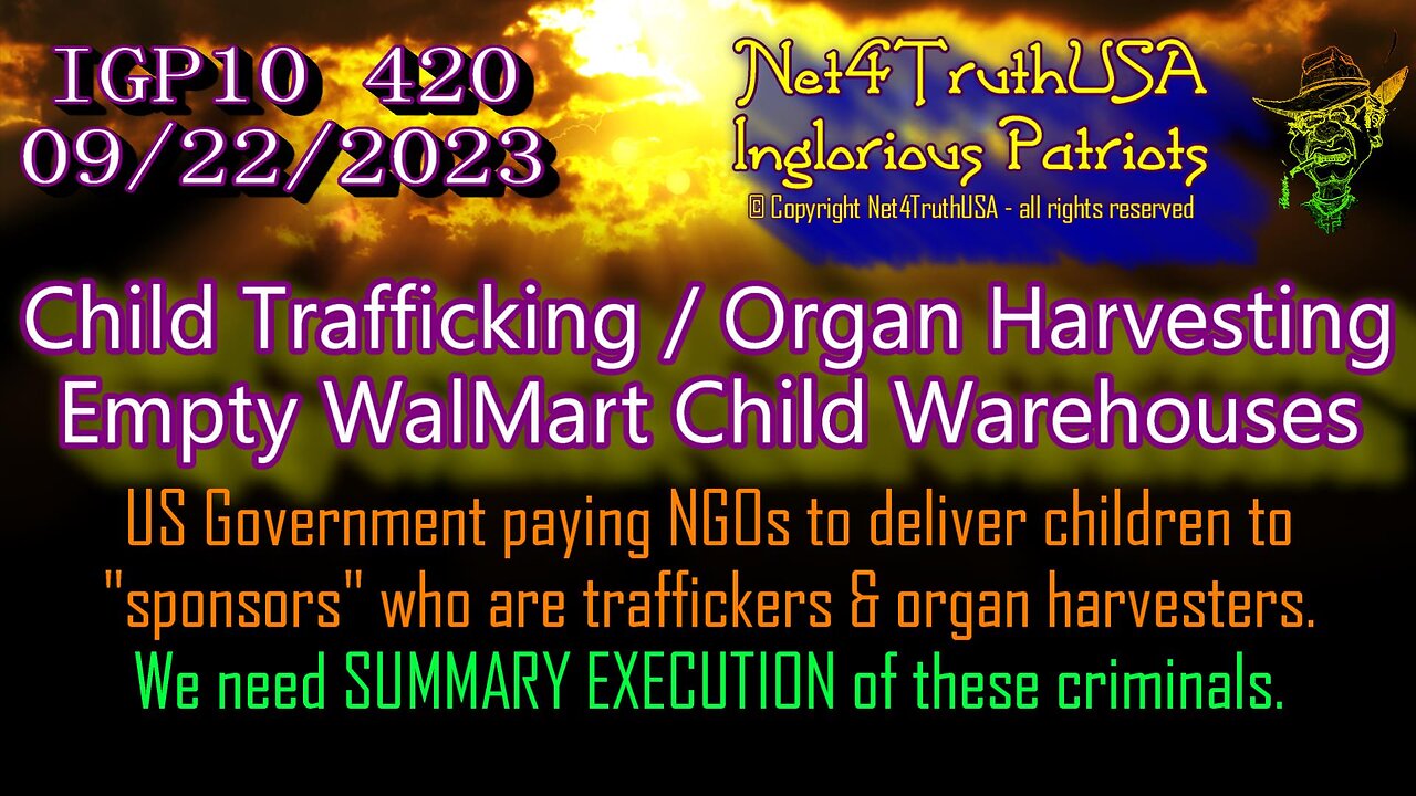 IGP10 420 - Spanish Version - Child Trafficking Organ Harvesting Empty WalMart Child Warehouses