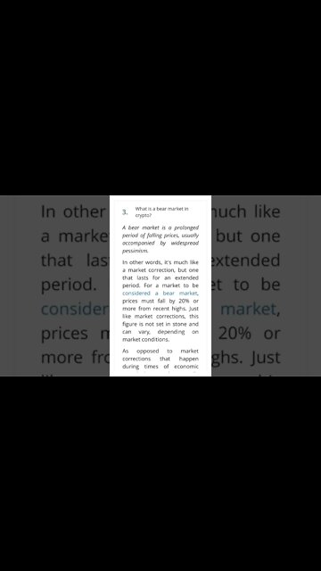 What Is A Bear Market In Crypto? #cryptomash @aantonop @CoinBureau @BenjaminCowen @BitBoyCrypto