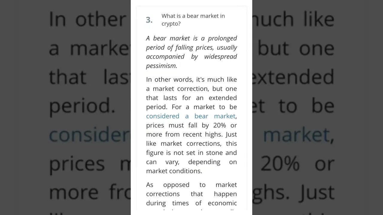 What Is A Bear Market In Crypto? #cryptomash @aantonop @CoinBureau @BenjaminCowen @BitBoyCrypto