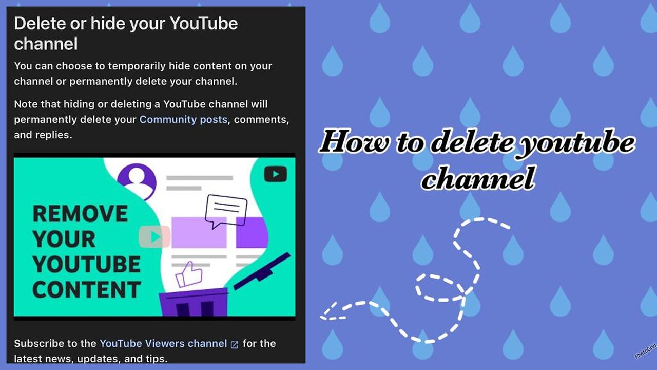 How to delete our youtube channel through mobile | Permanently Delete your channel