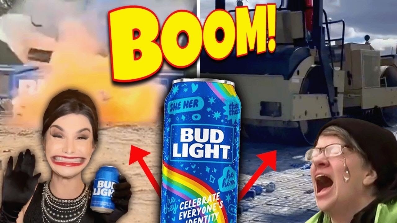 Furious Bud Drinkers STEAMROLL Thousands Of Bud Cans, BLOW UP Bud Truck | Backlash Skyrocketing!