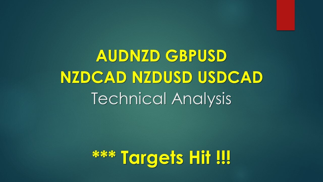 AUDNZD GBPUSD NZDCAD NZDUSD USDCAD targets Hit Jul 19 2023