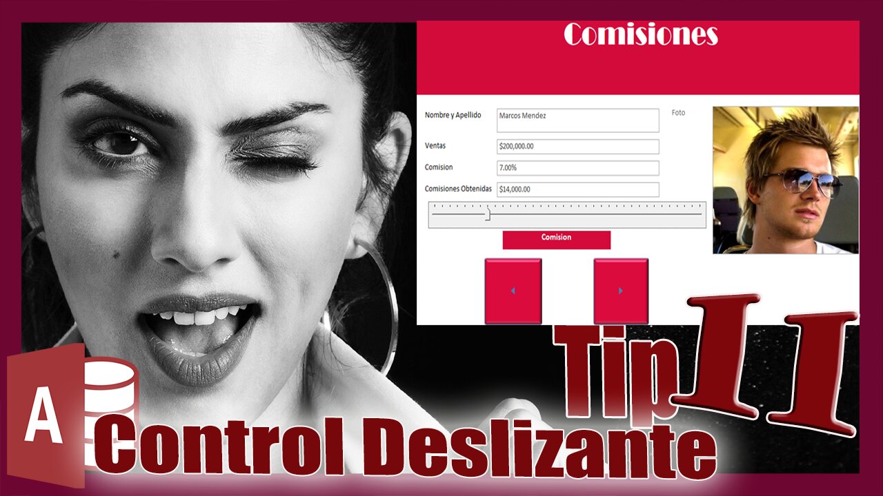 🆕 Como utilizar el Control DESLIZANTE en Access 2019 ✅ SLIDER ✅Análisis de Comisiones ✅ Tip 11