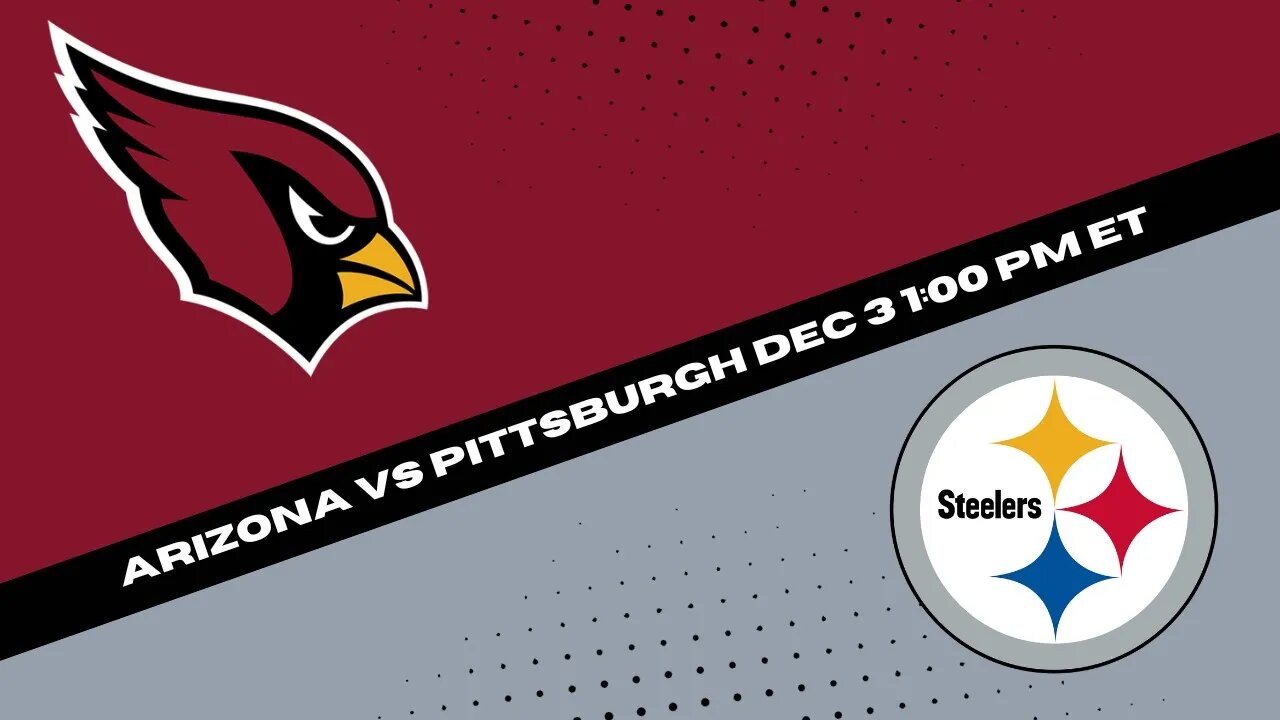 Cardinals vs Steelers NFL Week 13 Picks: Expert Predictions & Betting Analysis | 12/3/23 Showdown