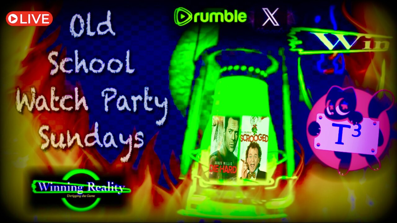 πΏ Old School Watch Party Sundays "Movie Double Header Night" - Die Hard + Scrooged πΏπ