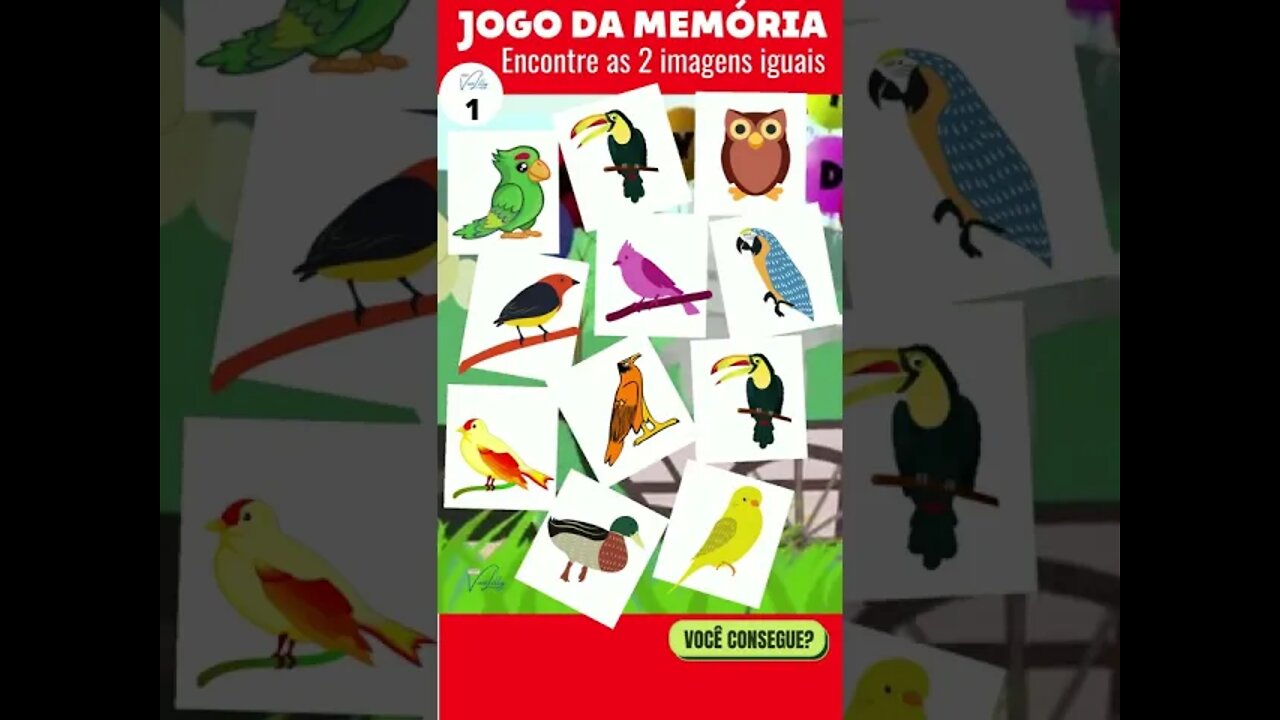 JOGO DA MEMÓRIA | # 013 | ATIVE SUA MEMÓRIA | TESTE SUA MEMÓRIA FOTOGRÁFICA COM ESSA BRINCADEIRA