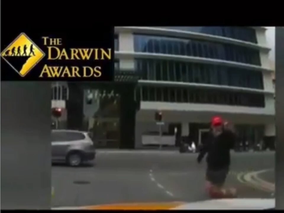 Darwin award crosswalk