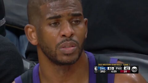Chris Paul's Face after LUKA's Step Back 3s on Mikal.. 😂😂😭😭😭
