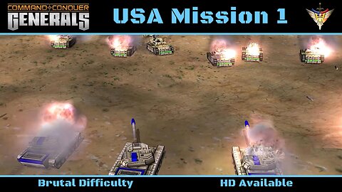 C&C Generals USA Mission 1: Final Justice - Hard - HD