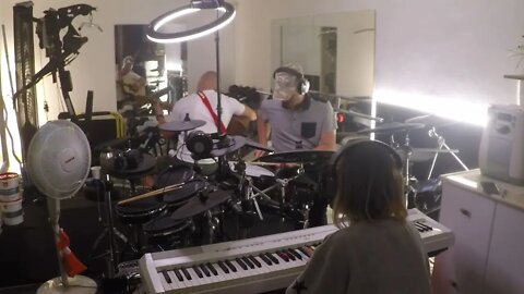 5/13/22 - 4) INCREDIBLE Hebrew scale TRANCE funk JAZZ Piano & Drums improv - H.E. 4 of 5