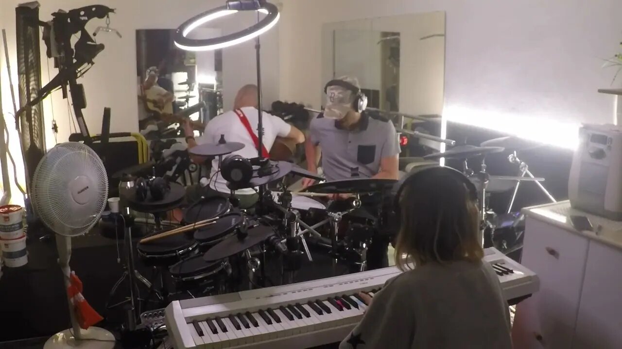 5/13/22 - 4) INCREDIBLE Hebrew scale TRANCE funk JAZZ Piano & Drums improv - H.E. 4 of 5
