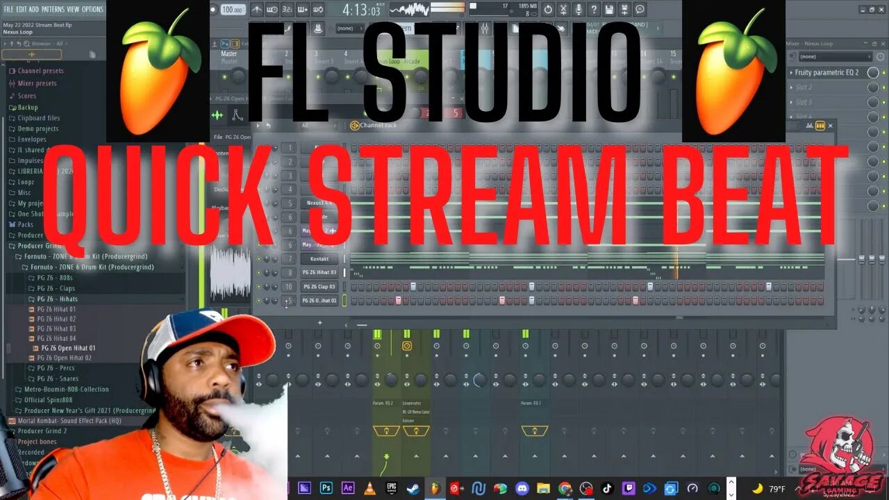 FL Studio Quick Stream Beat (Made Live) May 22