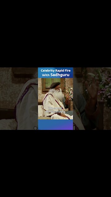 Celebrity Rapid Fire With Sadhguru #shorts #shorts